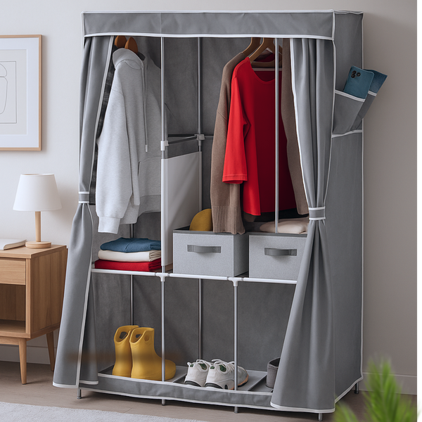 Изображение товара Тканевый шкаф Mio Tesoro Lari 3 (серый)