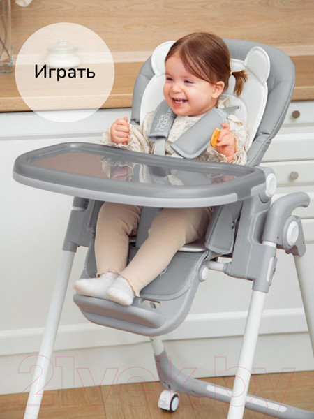 Изображение товара Стульчик для кормления Amarobaby Allure / AB23-23ALL/11 (серый)