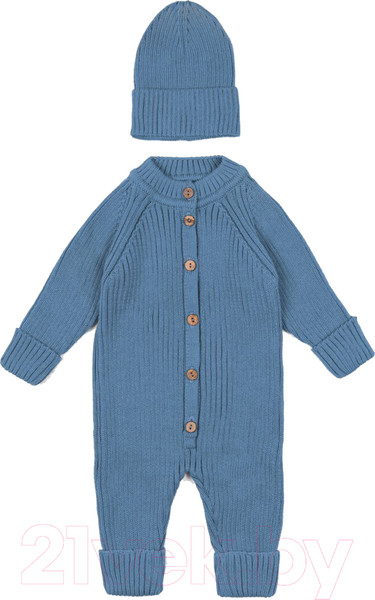 Изображение товара Комбинезон для малышей Amarobaby Pure Love Tot / AB-OD22-PLT501/19-80 (голубой, р.80)