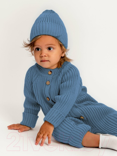 Изображение товара Комбинезон для малышей Amarobaby Pure Love Tot / AB-OD22-PLT501/19-80 (голубой, р.80)