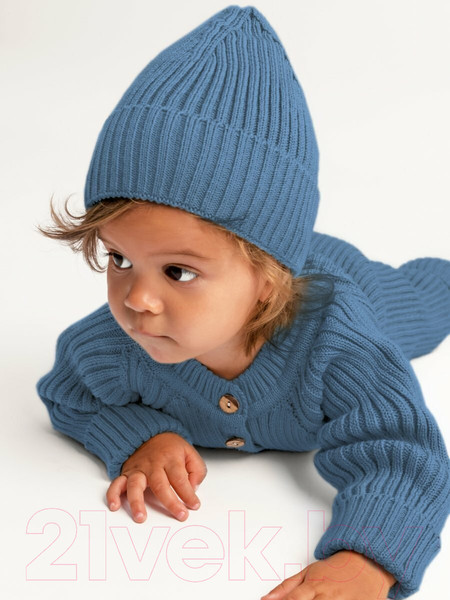 Изображение товара Комбинезон для малышей Amarobaby Pure Love Tot / AB-OD22-PLT501/19-80 (голубой, р.80)
