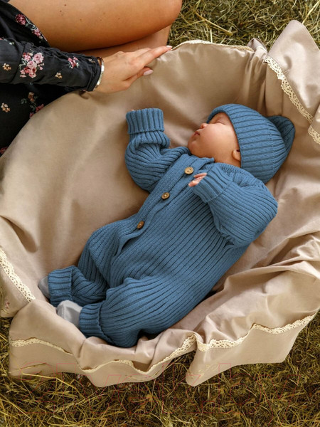 Изображение товара Комбинезон для малышей Amarobaby Pure Love Tot / AB-OD22-PLT501/19-80 (голубой, р.80)