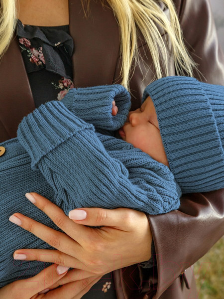 Изображение товара Комбинезон для малышей Amarobaby Pure Love Tot / AB-OD22-PLT501/19-80 (голубой, р.80)
