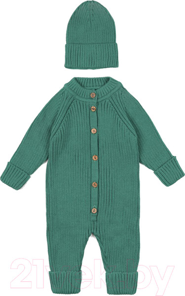Изображение товара Комбинезон для малышей Amarobaby Pure Love Tot / AB-OD22-PLT501/13-80 (зеленый, р.80)
