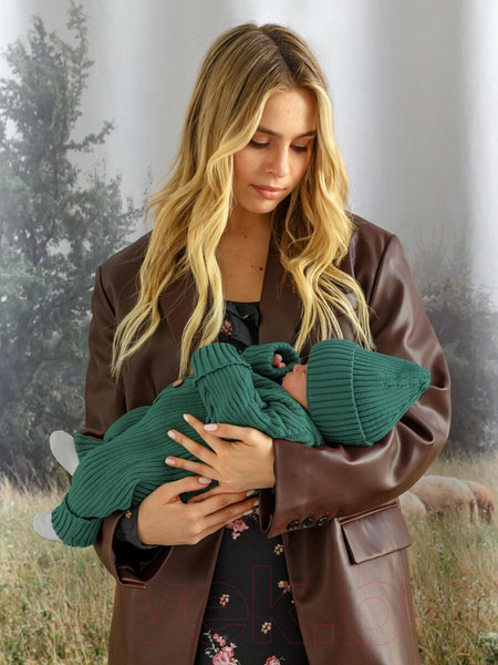 Изображение товара Комбинезон для малышей Amarobaby Pure Love Tot / AB-OD22-PLT501/13-80 (зеленый, р.80)