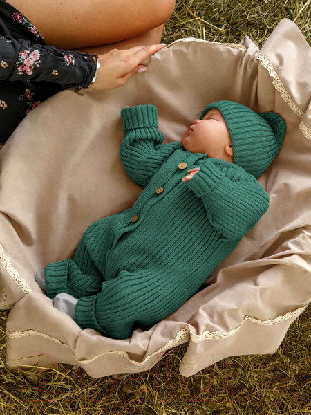 Изображение товара Комбинезон для малышей Amarobaby Pure Love Tot / AB-OD22-PLT501/13-80 (зеленый, р.80)