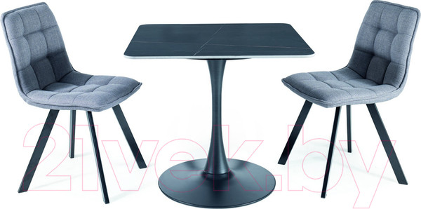 Изображение товара Обеденный стол Signal Espero II (черный матовый/черный матовый FI 80)