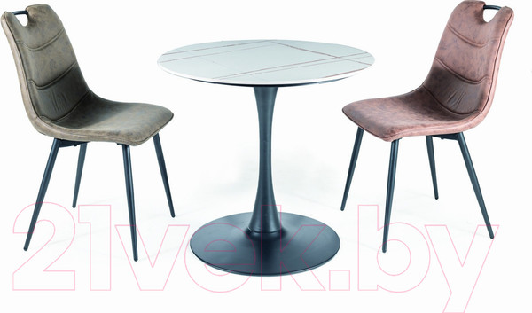 Изображение товара Обеденный стол Signal Espero (белый матовый/черный матовый FI 80)