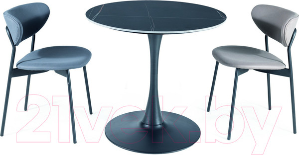 Изображение товара Обеденный стол Signal Espero (черный матовый/черный матовый FI 80)