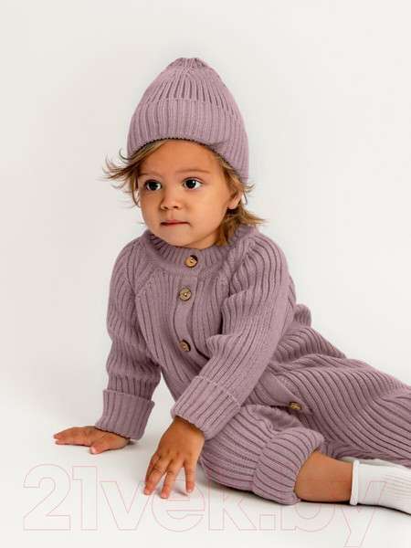 Изображение товара Комбинезон для малышей Amarobaby Pure Love Tot / AB-OD22-PLT501/27-86 (пудровый, р.86)