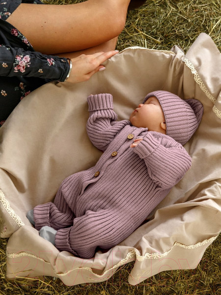 Изображение товара Комбинезон для малышей Amarobaby Pure Love Tot / AB-OD22-PLT501/27-86 (пудровый, р.86)