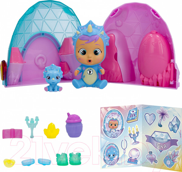 Изображение товара Кукольный домик Cry Babies Волшебные слезки. Дино с куклой / 42621