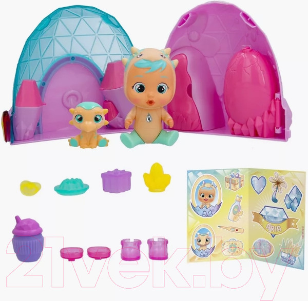 Изображение товара Кукольный домик Cry Babies Волшебные слезки. Дино с куклой / 42621