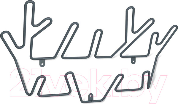 Изображение товара Вешалка для одежды Sheffilton SHT-WH36 (антрацит)