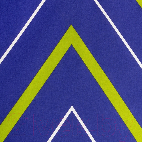 Изображение товара Простыня Этель Сиренево-серые зигзаги на резинке / 10801853