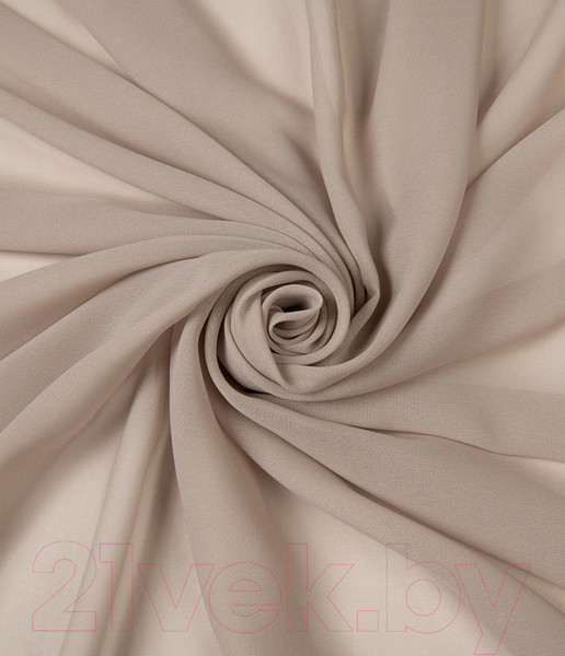 Изображение товара Гардина LEGRAND Вуаль шелк 300x260 с утяжелителем / 58123711 (латте)