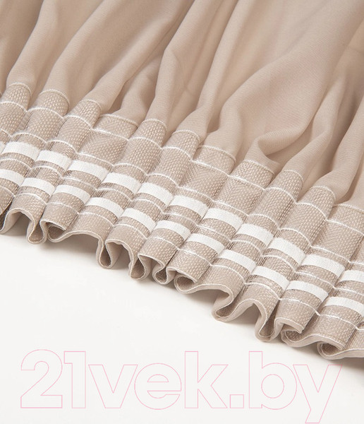 Изображение товара Гардина LEGRAND Вуаль шелк 300x260 с утяжелителем / 58123711 (латте)