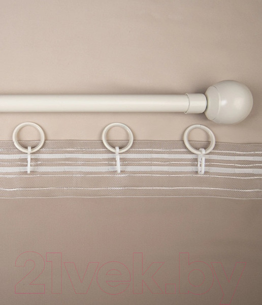 Изображение товара Гардина LEGRAND Вуаль шелк 300x260 с утяжелителем / 58123711 (латте)