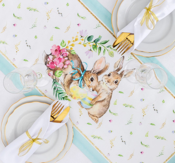 Изображение товара Дорожка на стол Этель Счастливая Пасха / 4026203 (30x70)