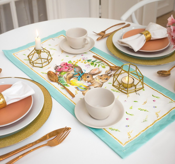 Изображение товара Дорожка на стол Этель Счастливая Пасха / 4026203 (30x70)