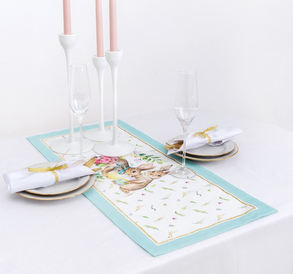 Изображение товара Дорожка на стол Этель Счастливая Пасха / 4026203 (30x70)