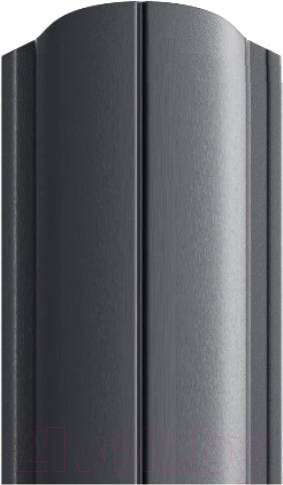 Изображение товара Штакетник металлический Белзабор Полукруг оптима 1700мм (10шт, ПЭ-RAL 7024)