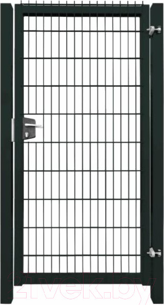 Изображение товара Каркас для калитки Белзабор С врезным замком 0.98x1.5м с 3Д (ПП 7016, правые петли)