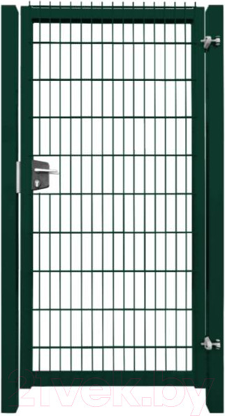 Изображение товара Каркас для калитки Белзабор С врезным замком 0.98x1.7м с 3Д (ПП 6005, правые петли)