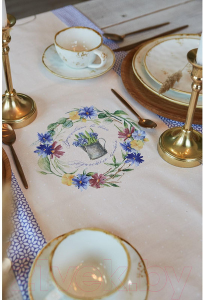 Изображение товара Дорожка на стол Этель Уютные коты / 4645803 (40x146)