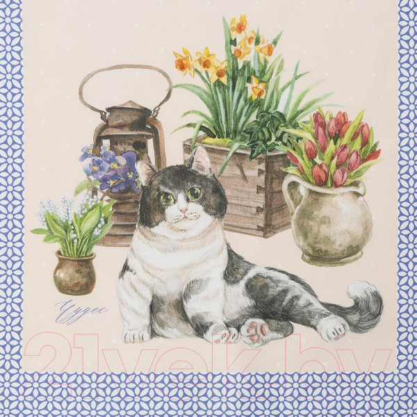 Изображение товара Дорожка на стол Этель Уютные коты / 4645803 (40x146)