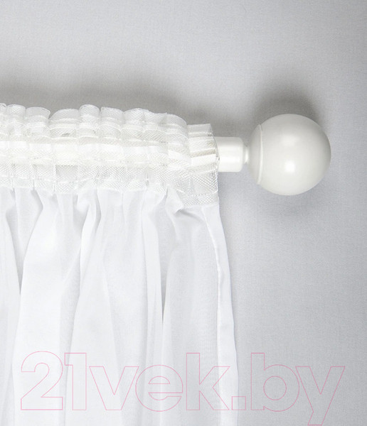 Изображение товара Гардина LEGRAND Корсика 300x280 с утяжелителем / 58128761 (белый)