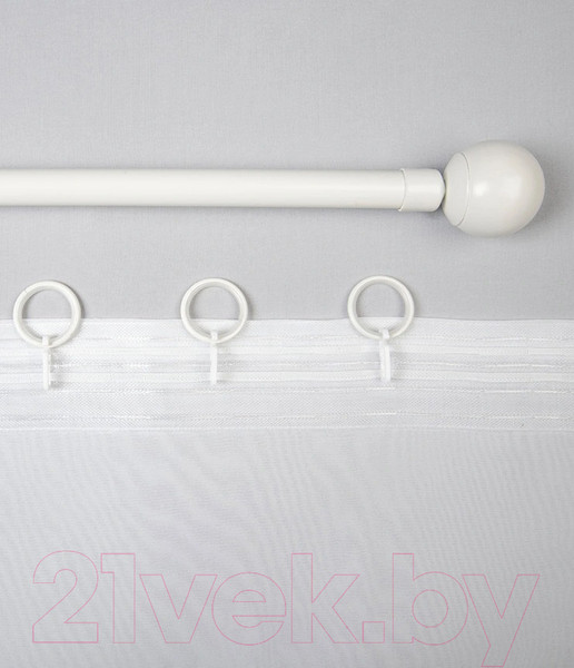 Изображение товара Гардина LEGRAND Корсика 300x280 с утяжелителем / 58128761 (белый)