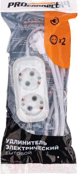Изображение товара Удлинитель PROconnect 13-4204 (белый)