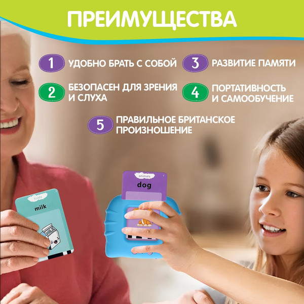 Изображение товара Развивающий игровой набор Zabiaka Мои первые английские слова SL-06152 / 9722381