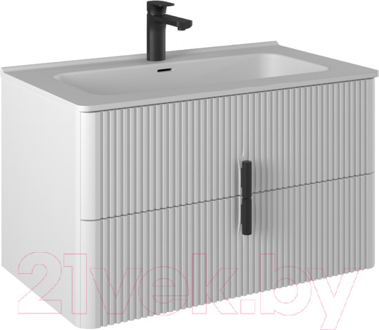 Изображение товара Тумба с умывальником Briz Бьянко 80 / 106 03-18080-16 00 БЕЛ