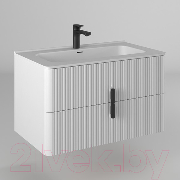 Изображение товара Тумба с умывальником Briz Бьянко 80 / 106 03-18080-16 00 БЕЛ