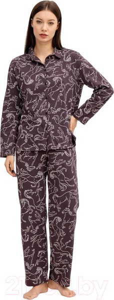 Изображение товара Комплект домашней одежды Mark Formelle 592462 (р.164/170-88-94, кони на цвете кора)
