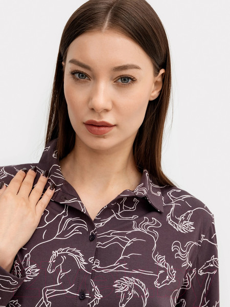 Изображение товара Комплект домашней одежды Mark Formelle 592462 (р.164/170-88-94, кони на цвете кора)