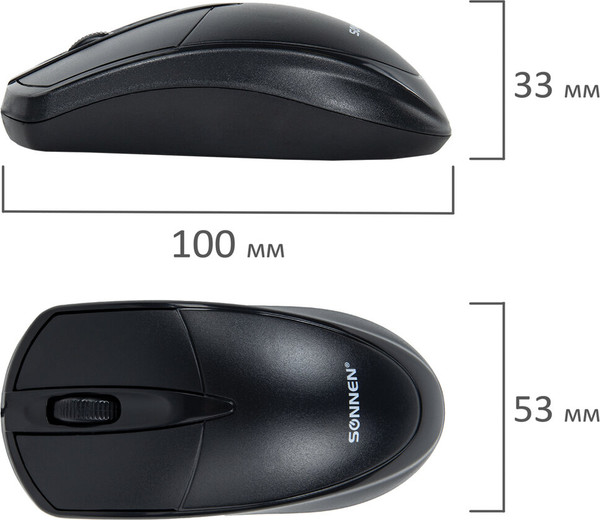Изображение товара Мышь Sonnen B61 (черный)