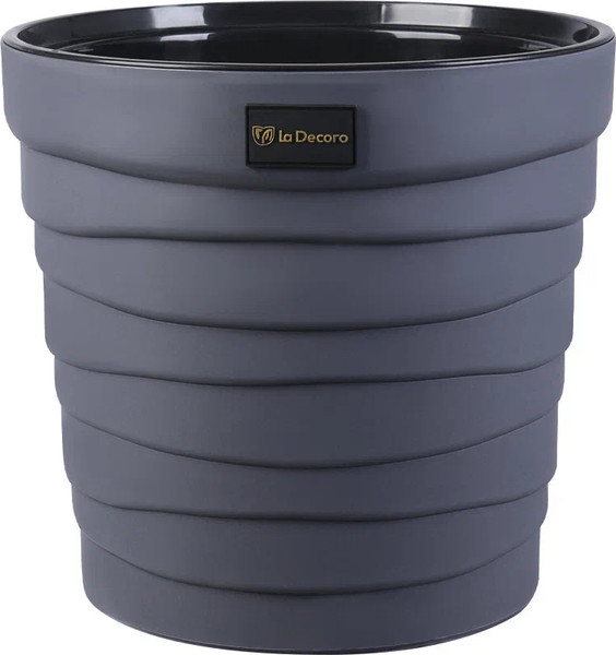 Изображение товара Кашпо La Decoro Бархан / КШ-4363 (антрацит)