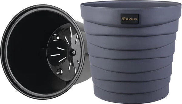 Изображение товара Кашпо La Decoro Бархан / КШ-4363 (антрацит)