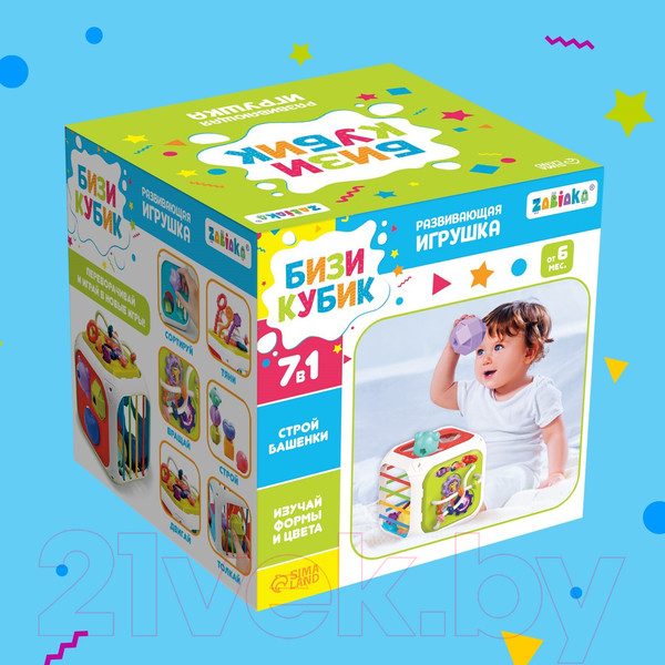 Изображение товара Бизиборд Zabiaka Бизикубик SL-06826 / 9865834