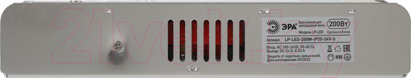 Изображение товара Драйвер для светодиодной ленты ЭРА LP-LED 200W-IP20-24V-S / Б0061132