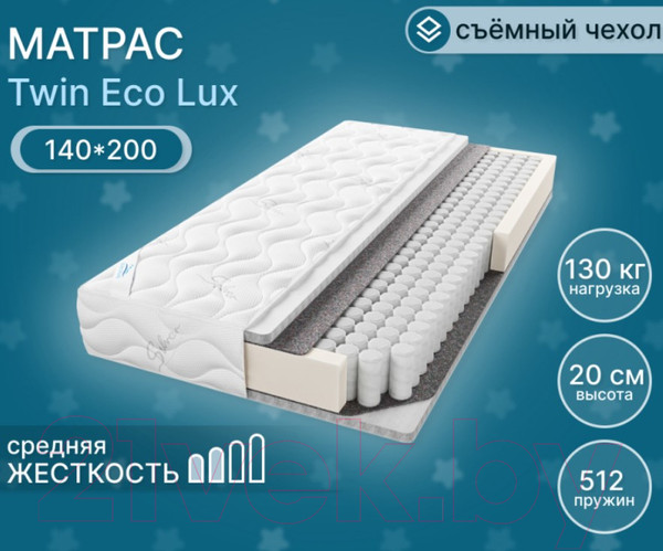 Изображение товара Матрас Seven Dreams Twin Eco Lux 413391 (140x200)