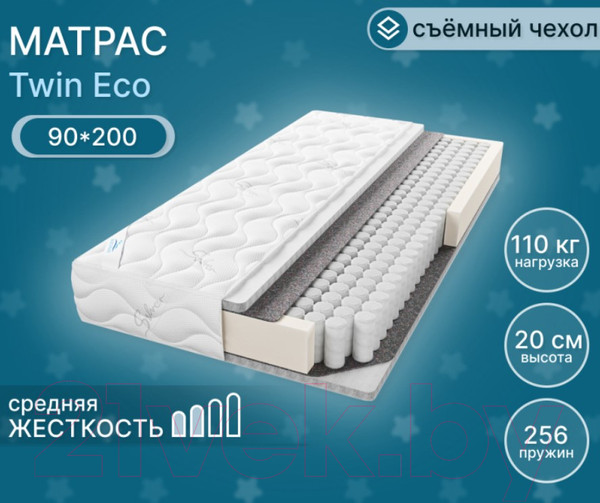 Изображение товара Матрас Seven Dreams Twin Eco 413386 (90x200)