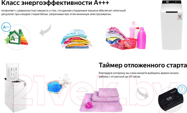 Изображение товара Стиральная машина Weissgauff WM 40580 TD Inverter