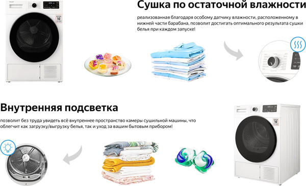 Изображение товара Сушильная машина Weissgauff WD 6110 Heat Pump