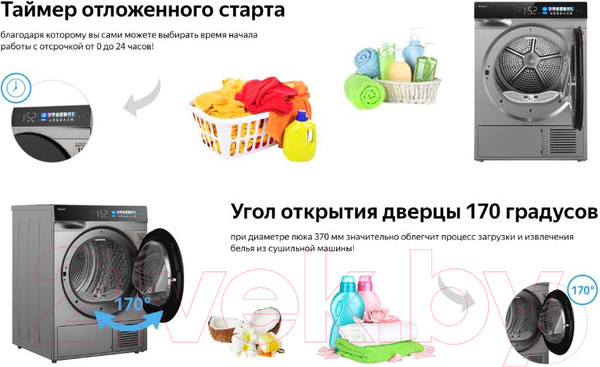 Изображение товара Сушильная машина Weissgauff WD 998 Heat Pump Full Touch Silver