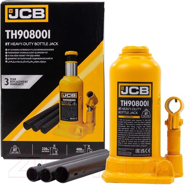 Изображение товара Бутылочный домкрат JCB TH908001 (8т)