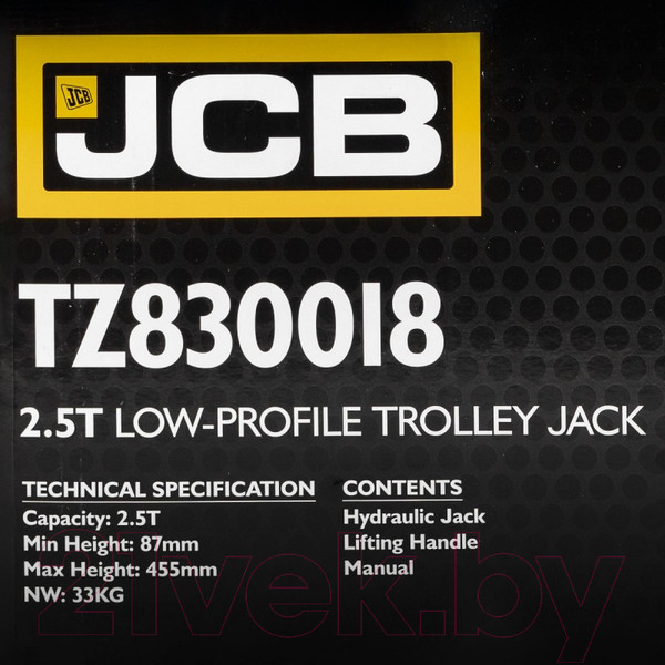 Изображение товара Подкатной домкрат JCB T830018 TZ (2.5т)